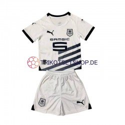 Stade Rennes 2023-2024 Kinder Trikotset Auswärts Weiß Kurzarm