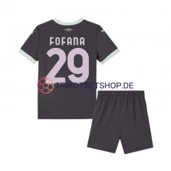 AC Mailand Fofana 29 2024-2025 Kinder Trikotset Ausweich Kurzarm