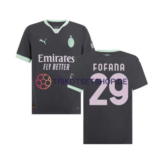 AC Mailand Fofana 29 2024-2025 Herren Trikot Ausweich Kurzarm