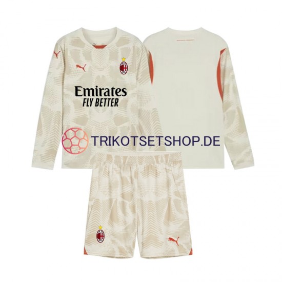 AC Mailand Torwart 2024-2025 Kinder Trikotset Ausweich Langarm