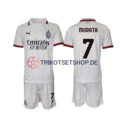 AC Mailand Morata 7 2024-2025 Kinder Trikotset Auswärts Kurzarm