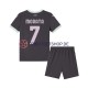 AC Mailand Morata 7 2024-2025 Kinder Trikotset Ausweich Kurzarm