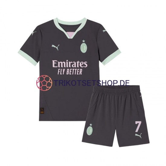 AC Mailand Morata 7 2024-2025 Kinder Trikotset Ausweich Kurzarm