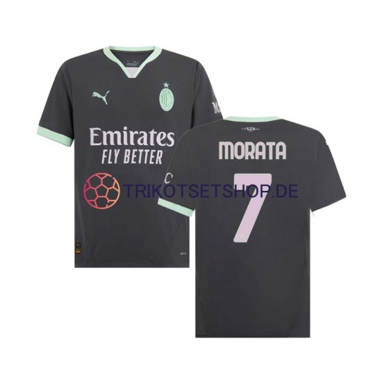 AC Mailand Morata 7 2024-2025 Herren Trikot Ausweich Kurzarm