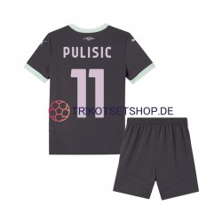 AC Mailand Pulisic 11 2024-2025 Kinder Trikotset Ausweich Kurzarm