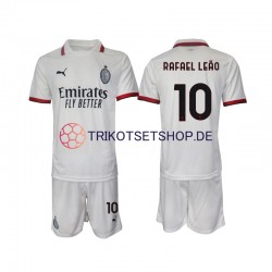 AC Mailand Rafael Leao 10 2024-2025 Kinder Trikotset Auswärts Kurzarm