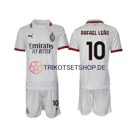 AC Mailand Rafael Leao 10 2024-2025 Kinder Trikotset Auswärts Kurzarm