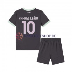 AC Mailand Rafael Leao 10 2024-2025 Kinder Trikotset Ausweich Kurzarm