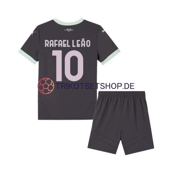 AC Mailand Rafael Leao 10 2024-2025 Kinder Trikotset Ausweich Kurzarm