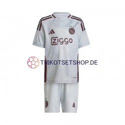 Ajax Amsterdam 2024-2025 Kinder Trikotset Ausweich Kurzarm