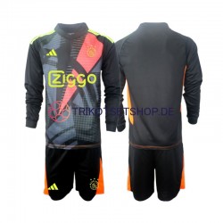 Ajax Amsterdam Torwart 2024-2025 Kinder Trikotset Heim Langarm