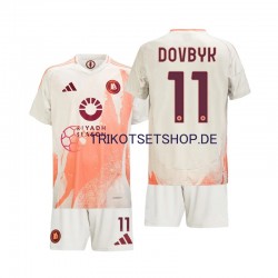 AS Rom Artem Dovbyk 11 2024-2025 Kinder Trikotset Auswärts Kurzarm