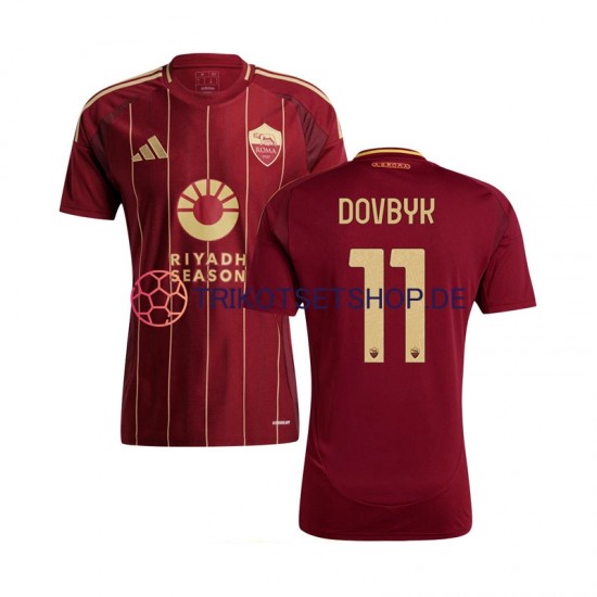 AS Rom Artem Dovbyk 11 2024-2025 Herren Trikot Heim Kurzarm
