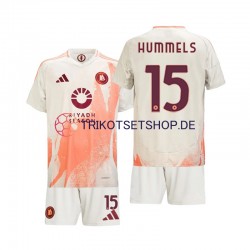 AS Rom Mats Hummels 15 2024-2025 Kinder Trikotset Auswärts Kurzarm