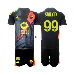 AS Rom Torwart Mile Svilar 99 2024-2025 Kinder Trikotset Heim Kurzarm
