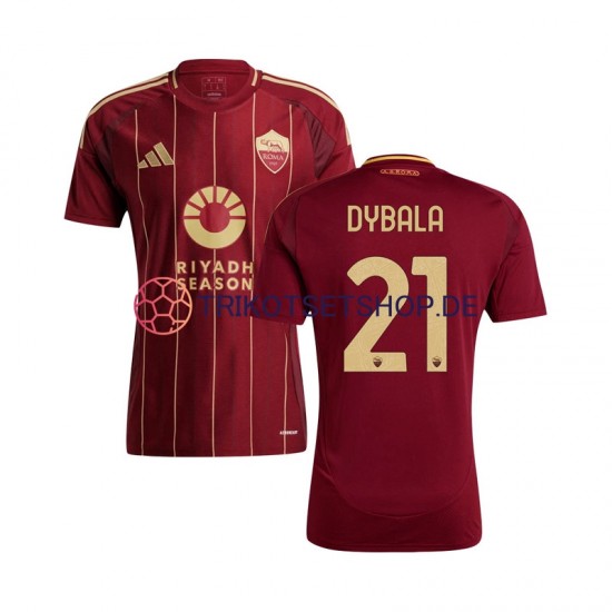 AS Rom Paulo Dybala 21 2024-2025 Herren Trikot Heim Kurzarm