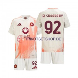 AS Rom Stephan El Shaarawy 92 2024-2025 Kinder Trikotset Auswärts Kurzarm