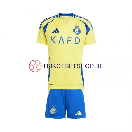 Al Nassr 2024-2025 Kinder Trikotset Heim Kurzarm