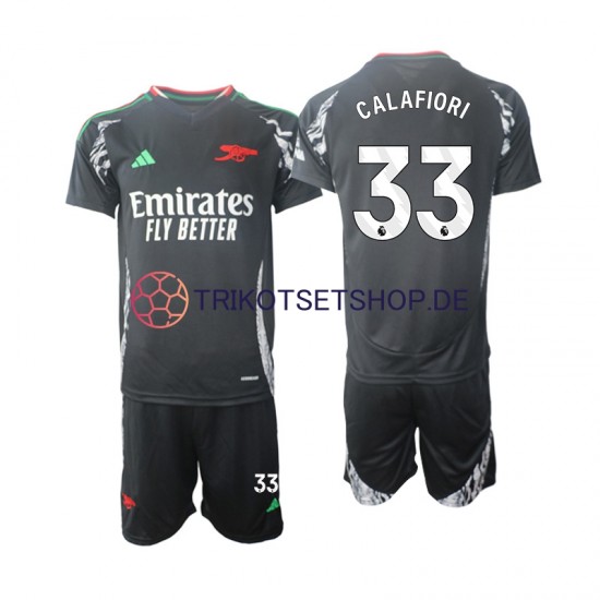 Arsenal Calafiori 33 2024-2025 Kinder Trikotset Auswärts Kurzarm