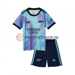 Arsenal 2024-2025 Kinder Trikotset Ausweich Kurzarm