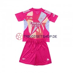 Arsenal Torwart 2024-2025 Kinder Trikotset Auswärts Kurzarm
