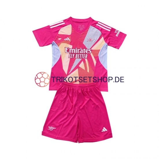 Arsenal Torwart 2024-2025 Kinder Trikotset Auswärts Kurzarm