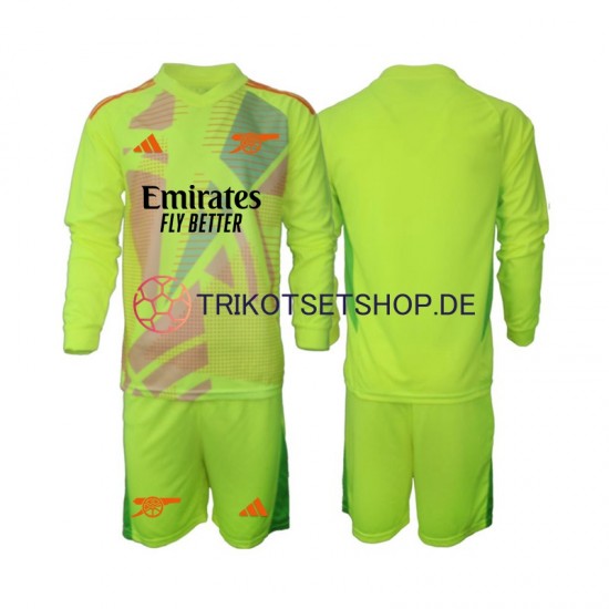 Arsenal Torwart 2024-2025 Kinder Trikotset Heim Langarm