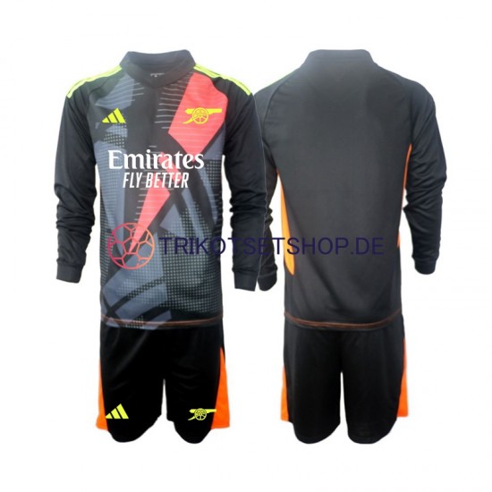 Arsenal Torwart 2024-2025 Kinder Trikotset Ausweich Langarm