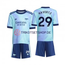 Arsenal Havertz 29 2024-2025 Kinder Trikotset Ausweich Kurzarm