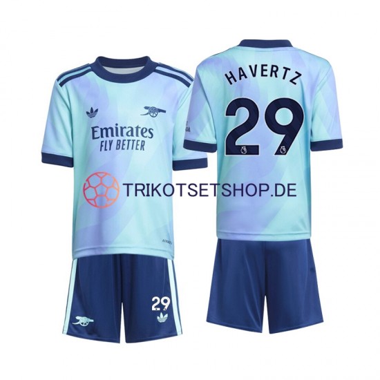 Arsenal Havertz 29 2024-2025 Kinder Trikotset Ausweich Kurzarm