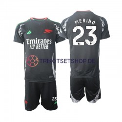 Arsenal Merino 23 2024-2025 Kinder Trikotset Auswärts Kurzarm