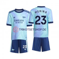 Arsenal Merino 23 2024-2025 Kinder Trikotset Ausweich Kurzarm