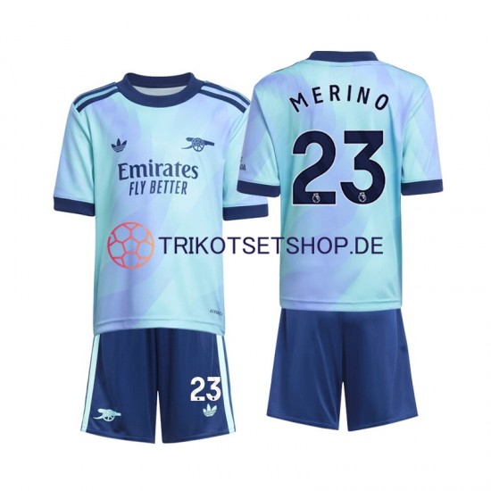 Arsenal Merino 23 2024-2025 Kinder Trikotset Ausweich Kurzarm