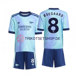 Arsenal Odegaard 8 2024-2025 Kinder Trikotset Ausweich Kurzarm
