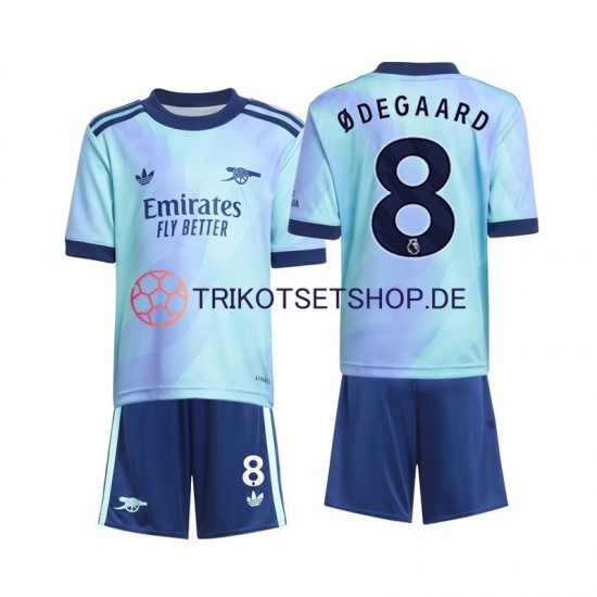 Arsenal Odegaard 8 2024-2025 Kinder Trikotset Ausweich Kurzarm