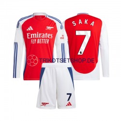 Arsenal SAKA 7 2024-2025 Kinder Trikotset Heim Langarm