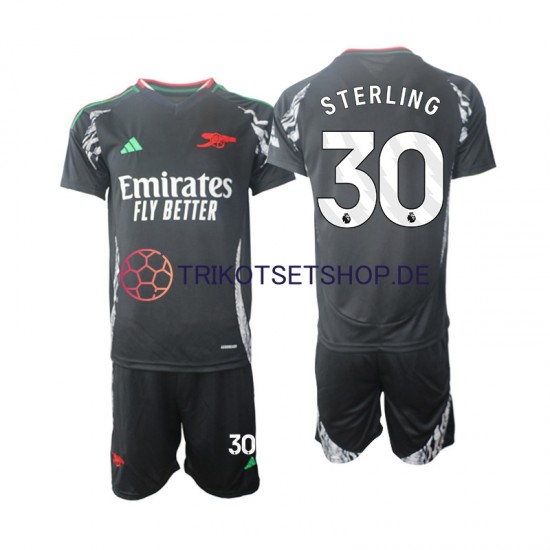 Arsenal Sterling 30 2024-2025 Kinder Trikotset Auswärts Kurzarm
