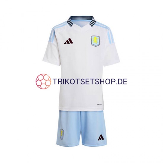 Aston Villa 2024-2025 Kinder Trikotset Auswärts Kurzarm