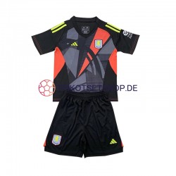 Aston Villa Torwart 2024-2025 Kinder Trikotset Auswärts Kurzarm