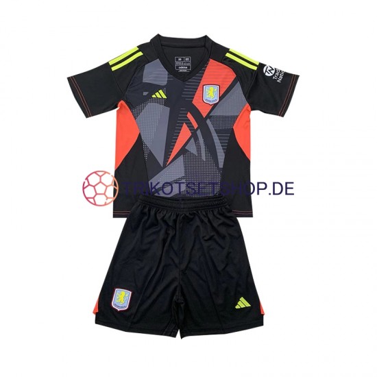 Aston Villa Torwart 2024-2025 Kinder Trikotset Auswärts Kurzarm
