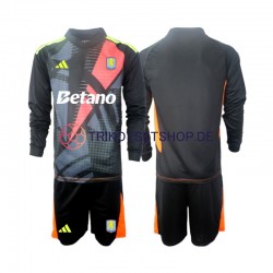 Aston Villa Torwart 2024-2025 Kinder Trikotset Heim Langarm