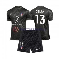 Atlético Madrid Torwart Jan Oblak 13 2024-2025 Kinder Trikotset Heim Kurzarm