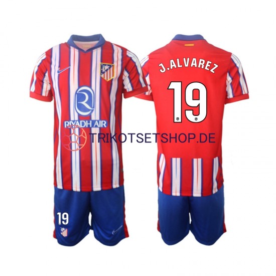 Atlético Madrid J.Alvarez 19 2024-2025 Kinder Trikotset Heim Kurzarm