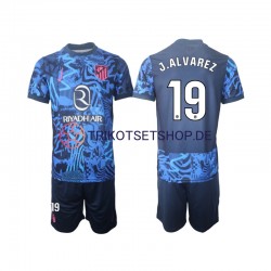 Atlético Madrid J.Alvarez 19 2024-2025 Kinder Trikotset Ausweich Kurzarm
