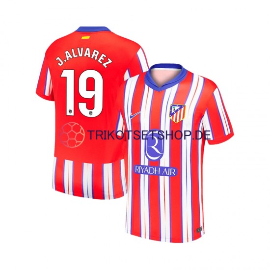Atlético Madrid Julian Alvarez 19 2024-2025 Herren Trikot Heim Kurzarm