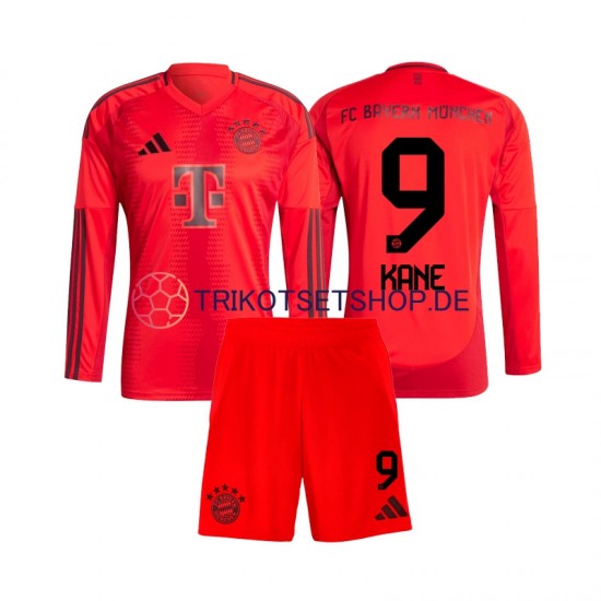 FC Bayern München Harry Kane 9 2024-2025 Kinder Trikotset Heim Langarm