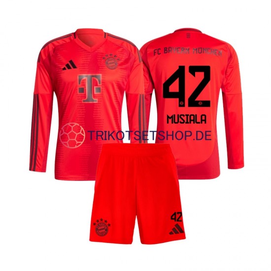 FC Bayern München Jamal Musiala 42 2024-2025 Kinder Trikotset Heim Langarm