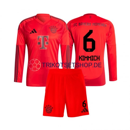 FC Bayern München Joshua Kimmich 6 2024-2025 Kinder Trikotset Heim Langarm