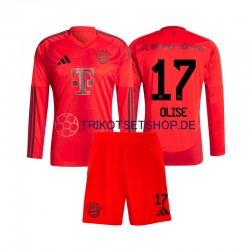 FC Bayern München Michael Olise 17 2024-2025 Kinder Trikotset Heim Langarm