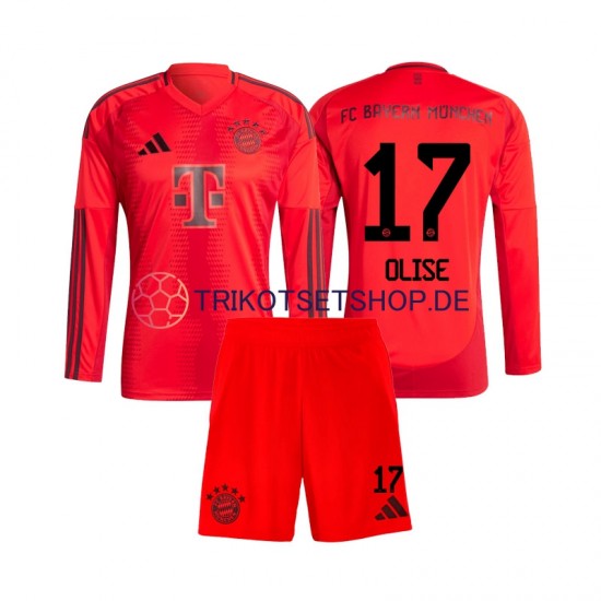 FC Bayern München Michael Olise 17 2024-2025 Kinder Trikotset Heim Langarm